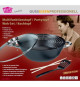 Wok multifonction 5 pieces - GSW - 860956 - Fonte d'acier - 32 cm - Tous feux dont induction