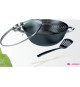 Wok multifonction 5 pieces - GSW - 860956 - Fonte d'acier - 32 cm - Tous feux dont induction