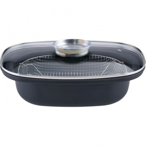 Cocotte arôme avec panier friture - GSW - 414593 - Acier carbone - 4 L / 32 cm - Tous feux dont induction
