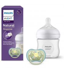 Coffret découverte - PHILIPS AVENT - Natural 3.0 - Biberon 125ml + Sucette Ultra Air 0-6M