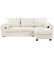 Canapé d'angle convertible réversible - 3 places - MAX - Tissu Lincoln Beige - Coffre - 240 x 143 x 85 cm - CONFORTEAM