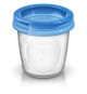 Pots de conservation - PHILIPS AVENT - Lait maternel - 10 pots 180ml + 2 adaptateurs