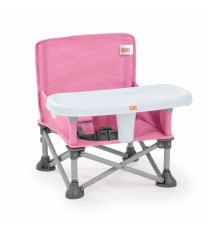 BRIGHT STARS Rehausseur de chaise, vert,  pliable, nomade, de voyage, Léger et facile a nettoyer, Sac de transport inclus