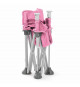 BRIGHT STARS Rehausseur de chaise, vert,  pliable, nomade, de voyage, Léger et facile a nettoyer, Sac de transport inclus