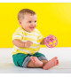 BRIGHT STARS Oball Hochet facile a saisir Jouet pour nourrissons sans BPA en rose, pour les nouveaux-nés +