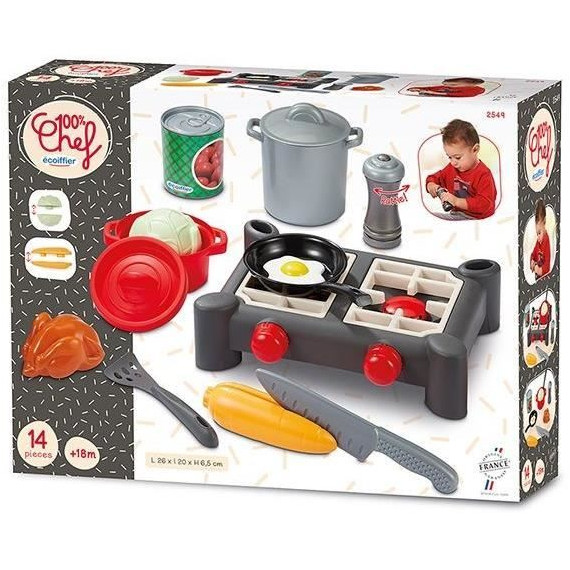 Dinette réchaud - Jeu d'imitation - ECOIFFIER - +18 mois