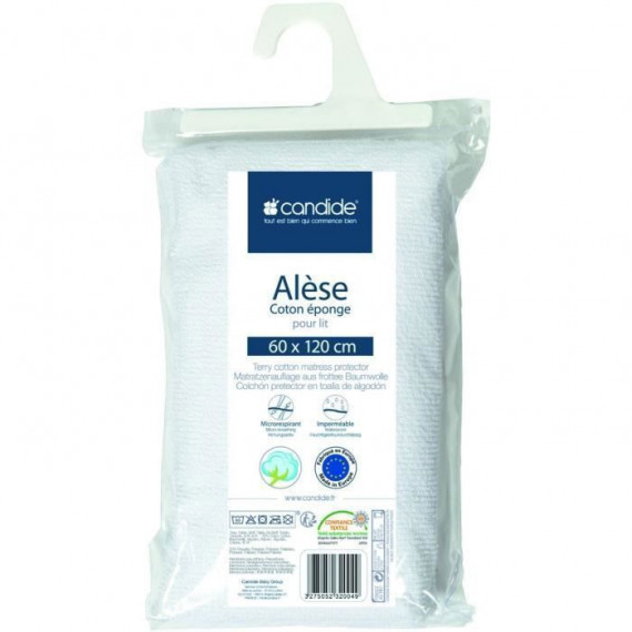 Alese éponge - CANDIDE - 232004 - 60x120 cm - Blanc