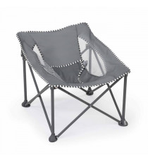 BRIGHT STARS Transat bébé pliable Gris Pop 'N Chill, pare soleil SPF +50 et sac de transport inclus