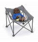 BRIGHT STARS Transat bébé pliable Gris Pop 'N Chill, pare soleil SPF +50 et sac de transport inclus