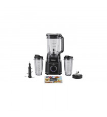 Mixeur Ninja Detect Power Blender Pro 1200W - 2-en-1 - 2L - 15 modes - 10 vitesses - Noir