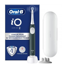 Brosse a dents électrique - ORAL B - iO2 Series - Vert Foret + Étui de Voyage