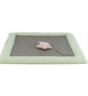 Junior matelas griffoir - TRIXIE - 47 x 47 cm - Gris / Menthe