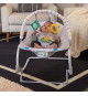 BABY EINSTEIN -DEAN- Transat bébé balancelle évolutif 3-en-1, Melodies et vibrations, 3 Positions, arche jouets amovible, 0-3…