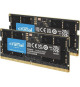 CRUCIAL Mémoire RAM DDR5 - Kit 128GB (2 x 64GO) - 5600 MT/s - CL46 - SODIMM