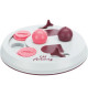 TRIXIE Activity Flip Board - Ø 23 cm - Gris clair et rose - Pour chat