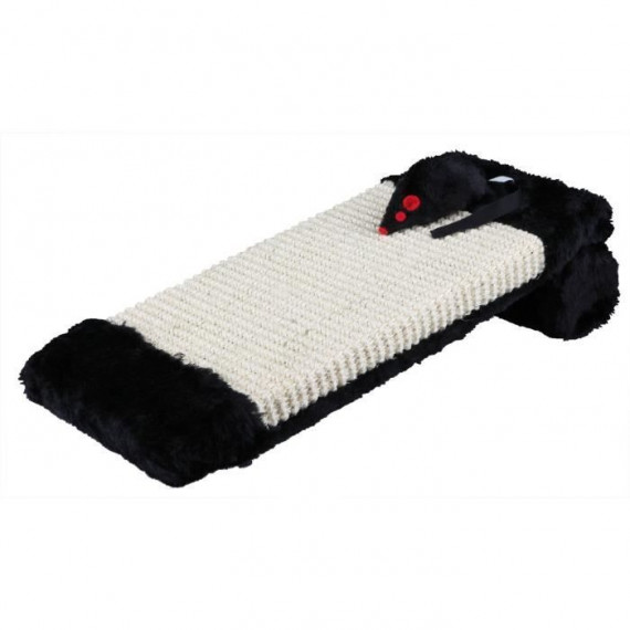 Griffoir sur rouleau - TRIXIE - Tapis en sisal / en peluche - 15 × 35 cm - Naturel / Noir