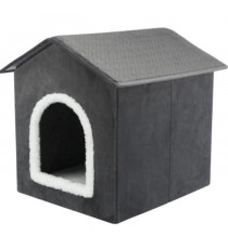 Abri - TRIXIE - Livia - 38 x 41 x 44  cm - Gris foncé / Blanc