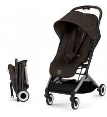 CYBEX - Poussette ultra compacte et confortable - ORFEO - 4 roues - Chocolate Brown