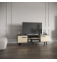 Ensemble salon - Banc TV, Table basse, Buffet bas - KENT - Chene de fil / Sidewalk - DEMEYERE