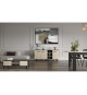 Ensemble salon - Banc TV, Table basse, Buffet bas - KENT - Chene de fil / Sidewalk - DEMEYERE