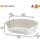Corbeille - FERPLAST - SIESTA DELUXE 2 - Gris clair