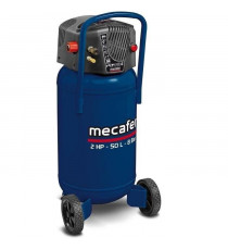 Compresseur vertical - MECAFER - 425790 - 50 L - Bleu coaxial - Sans huile