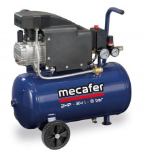 Compresseur - MECAFER - 425793 - Bleu - 24 L - 2HP - 8 bar
