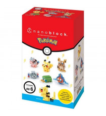 Coffret de 6 figurines en briques - BANDAI - NANOBLOCK - Pack Pokémon type Électrique