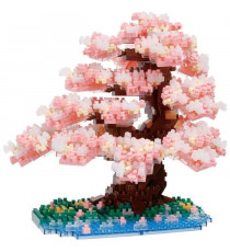Figurine en briques - BANDAI - NANOBLOCK - Cerisier en fleurs Deluxe - 990 pcs