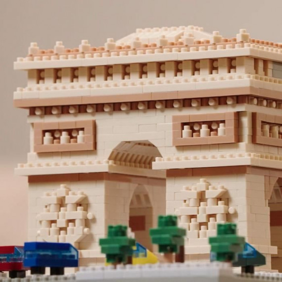 Mini-figurine en briques - BANDAI - NANOBLOCK - Arc de Triomphe Deluxe - 1560 pcs
