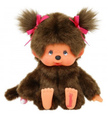 Peluche singe - BANDAI - Peluche l'Original Fille - Monchhichi - 20 cm