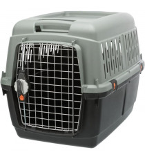 Box de transport - TRIXIE - Giona 4 - Recyclé - S / M : 50 x 51 x 70 cm - Anthracite / Gris-vert