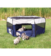 Enclos avec filet/base - TRIXIE - ø 150 × 65 cm - Turquoise / Gris clair