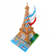 Nanoblock - Bandai - NB057 - Tour Eiffel - 500 pieces - a monter soi-meme - 8 ans et plus