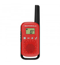Talkies Walkies Motorola Rouge T42 - Portée 4 km - 16 canaux - Affichage LCD