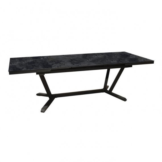 Table de jardin - Rectangulaire - Extensible - Structure en aluminium - Jusqu'a 12 p. - VITA - Proloisirs