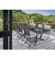 Table de jardin - Rectangulaire - Extensible - Structure en aluminium - Jusqu'a 12 p. - VITA - Proloisirs
