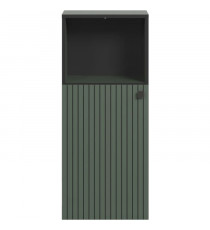 Rangement de salle de bain - Décor vert sauge et noir - L40 x H95 x P31cm - PURE BLISS