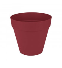Pot de fleur - Elho - Loft Urban Rond - Rouge - L 29 x B 28.5 x H 26 cm - Extérieur - 100% recyclé
