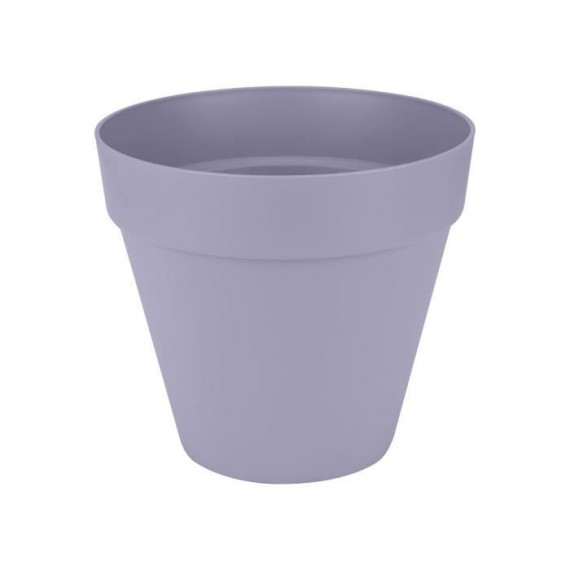 Pot de fleur - Elho - Loft Urban Rond - Roues 40 - Violet - L 39 x B 38.5 x H 35 cm - Extérieur - 100% recyclé