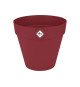 Pot de fleur - Elho - Loft Urban Rond - Roues 40 - Rouge - L 39 x B 38.5 x H 35 cm - Extérieur - 100% recyclé