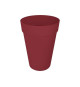 Pot de fleur - Elho - Loft Urban Rond - Haut 35 - Rouge - L 34 x B 33.5 x H 45 cm - Extérieur - 100% recyclé