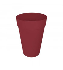 Pot de fleur - Elho - Loft Urban Rond - Haut 35 - Rouge - L 34 x B 33.5 x H 45 cm - Extérieur - 100% recyclé