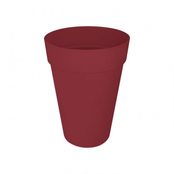 Pot de fleur - Elho - Loft Urban Rond - Haut 35 - Rouge - L 34 x B 33.5 x H 45 cm - Extérieur - 100% recyclé