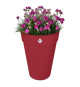 Pot de fleur - Elho - Loft Urban Rond - Haut 35 - Rouge - L 34 x B 33.5 x H 45 cm - Extérieur - 100% recyclé