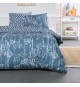 Parure de lit - TODAY - Sunshine - 12.15 imprimé floral - 2 personnes - 220 x 240 cm - 100% Coton 57 fils
