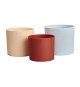 Pot de fleur - Elho - Lex Pott - Set 14 - Bleu Rose Orange - L 14 x B 13.8 x H 12 cm - Intérieur - 100% recyclé