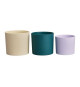 Pot de fleur - Elho - Lex Pott - Set 14 - Blanc Vert Violet - L 14 x B 13.8 x H 12 cm - Intérieur - 100% recyclé
