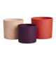 Pot de fleur - Elho - Lex Pott - Set 14 - Rouge Rose Violet - L 14 x B 13.8 x H 12 cm - Intérieur - 100% recyclé