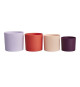 Pot de fleur - Elho - Lex Pott - Set 15 - Violet Rouge Rose Violet - L 15 x B 14.8 x H 14 cm - Intérieur - 100% recyclé